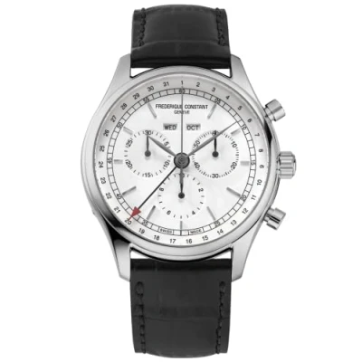 Afbeelding van Frederique Constant heren Classic chronograph horloge FC 296SW5B6 in de kleur Zilver