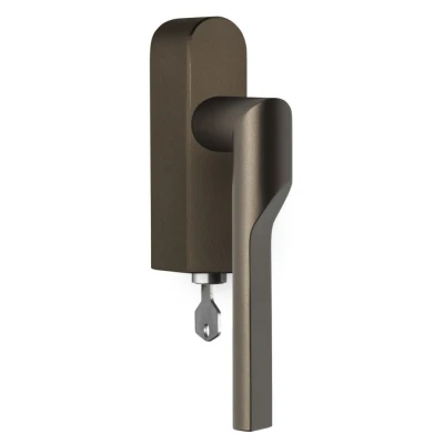 Afbeelding van Formani Rivio by Gensler GL101 DKLOCK O draaikiepgarnituur afsluitbaar linksdraaiend brons