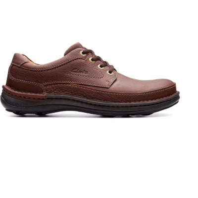 Afbeelding van Clarks Nature Three heren veterschoen bruin maat 45 (EU) 10.5 (UK)