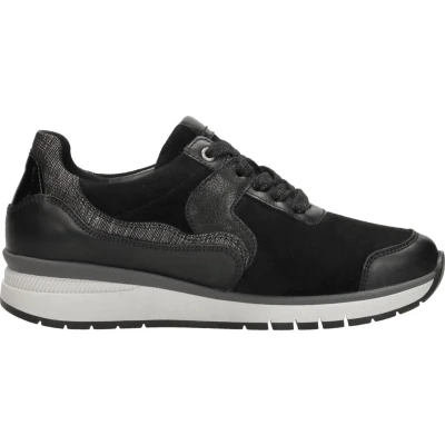 Afbeelding van Gabor 306 Sneakers Leer Dames Zwart Maat 42,5
