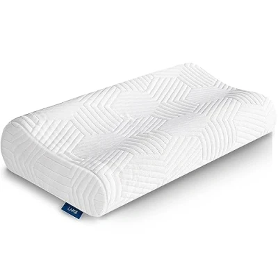 Afbeelding van LAMB In hoogte verstelbaar traagschuimkussen, ergonomisch neksteunkussen, zijslaapkussen voor rug en buikslapers, nekkussen, anti snurkkussen met overtrek