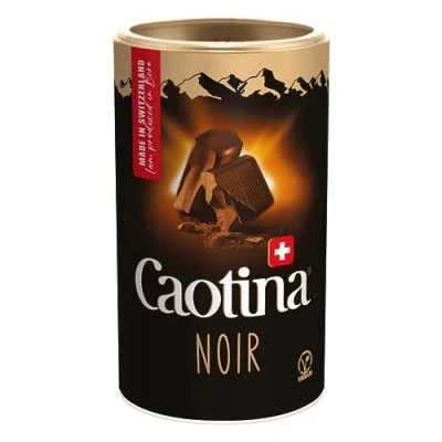 Afbeelding van Caotina Noir, pure drinkchocolade, cacaopoeder met de fijnste Zwitserse chocolade, warme chocolademelk duurzaam en gecertificeerd, 1x500g