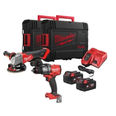 Afbeelding van Milwaukee M18 FPP2E3 502X FUEL powerpack 2 kit (M18FPD3, FSAG125X, x 5,0Ah) 4933492516