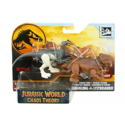 Afbeelding van Jurassic World Dinosaurusfiguren (guanlong vs. lystrosaurus)