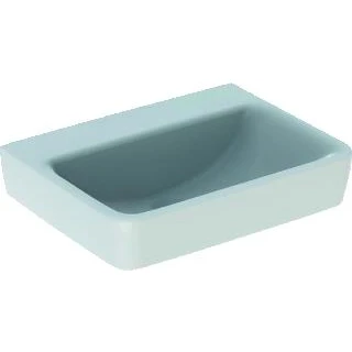 Afbeelding van Geberit renova plan fontein zonder kraangat overloop 50x38x16 5cm wit kera tect 501631008 501 631 00 8