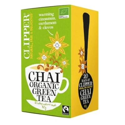 Afbeelding van Clipper Green Tea Chai Bio 20st. A4