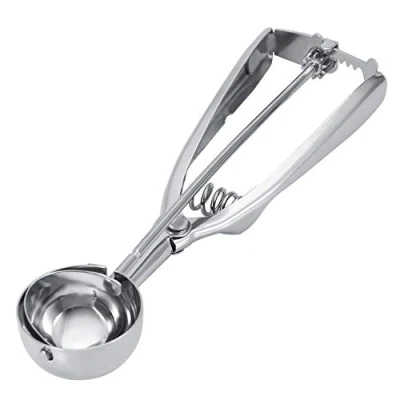 Afbeelding van Praktische roestvrijstalen ijslepel Cookie Scoop Ice Cream Trigger Kitchen Tools(6CM)