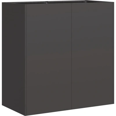 Afbeelding van Plantenbak 80x40x80 cm koudgewalst staal zwart