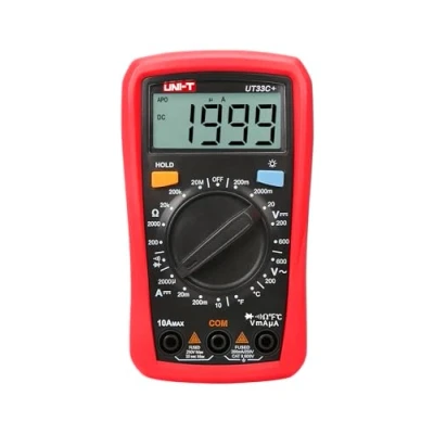 Afbeelding van Uni T MIE0327 Digitaal Universeel Meter, Zwart/Rood,