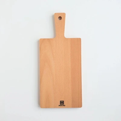 Afbeelding van HOCHO Snijplank met Handvat Beukenhout 340x150x9 mm Serie Mizo