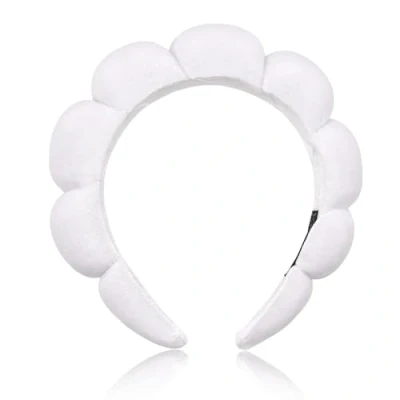 Afbeelding van DRESHOW Spa hoofdband voor vrouwen Spons wassen gezicht Wolken Zachte badstof make up huidverzorging hoofdbanden