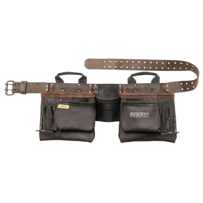 Afbeelding van DEWALT Pro 11 Pocket Lederen Gereedschapsriem Set