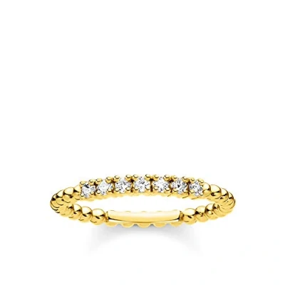 Afbeelding van Thomas Sabo Dames ring 925 sterling zilver gekleurde edelsteen 56 Goud 32017881