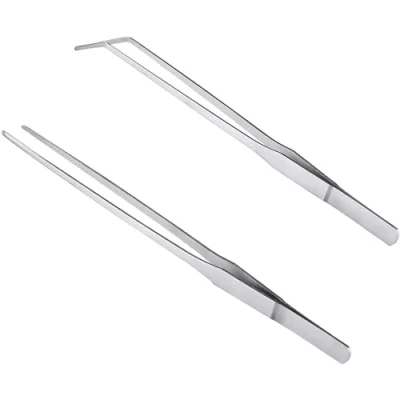Afbeelding van MMOBIEL 2x Multifunctionele Roestvrij Staal Pincet 27cm Hobby, tuinieren, koken, etc