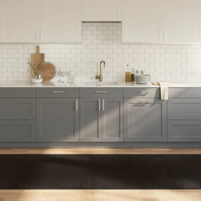 Afbeelding van Vloerkleed rechthoekig 100x300 cm bamboe donkerbruin