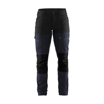 Afbeelding van Blaklader Servicewerkbroek met stretch voor dames 7166 1845 Donker marineblauw/Zwart C46