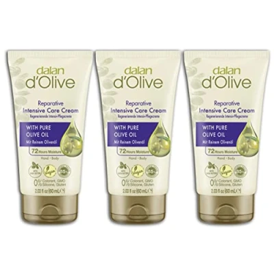Afbeelding van 3x Dalan d&#039;Olive intensieve crème 60 ml tube