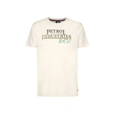 Afbeelding van Petrol Industries Tshirt print, Heren, Maat: Medium, Seashell