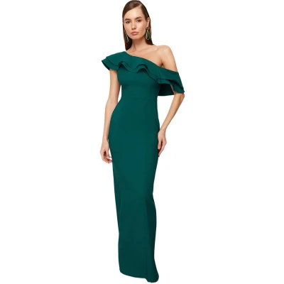 Afbeelding van Trendyol Pruimenkleurige Geweven Elegante Avond En Afstudeerjurk Tprss24Ae00066