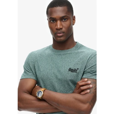 Afbeelding van Superdry Vintage LOGO Tshirt basic, Heren, Maat: XXL, Mid pine green grit