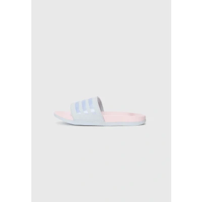 Afbeelding van adidas Dames Adilette Comfort Slides Flip Flop, Halo Blauw/Blauw Spark met./Clear Pink, 4 UK, Blauw Met Helder Roze, 36 2/3 EU