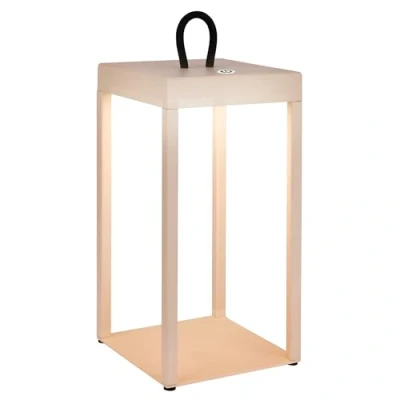 Afbeelding van Briloner Luca Draadloze LED lantaarn IP44 7511011 Dimbaar Touch Draadloos Spatwaterdicht Verwisselbare batterij en lichtbron Afmetingen: 31,5 x 13 cm Beige