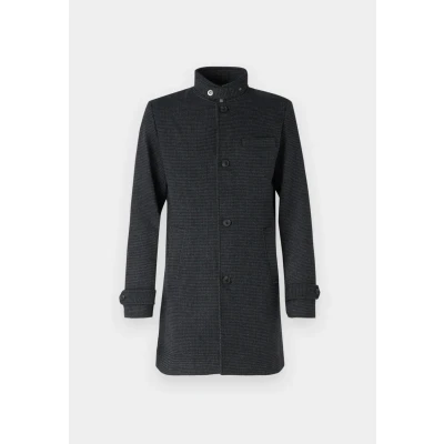 Afbeelding van JACK &amp; JONES Heren Jjemelton Wool Coat Sn wollen jas, Donkergrijs Melange/Patroon: Structuur, S