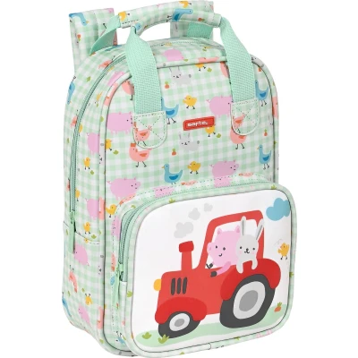 Afbeelding van Schoolrugzak Safta Granja Wit Lichtgroen (20 x 28 8 cm)