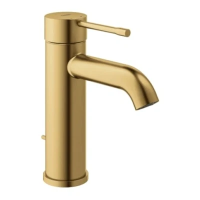 Afbeelding van Grohe Essence New S Size wastafelkraan met waste cool Sunrise Geborsteld