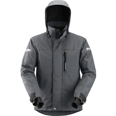Afbeelding van Snickers Allroundwork, Waterproof 37.5 Isolerend Jack, Staal Grijs Zwart (5804) XS