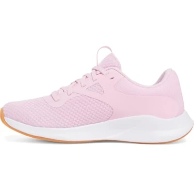Afbeelding van Under Armour Charged Aurora 2 Trainingsschoen, Dames, Maat: 41, Prime pink/white/metallic silver Textiel/ synthetisch