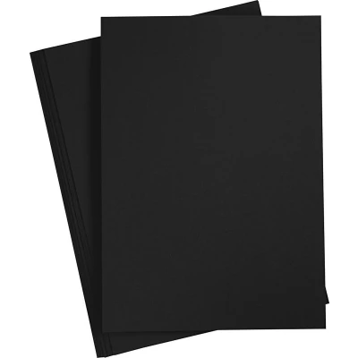 Afbeelding van Creotime karton 21 x 29,7 cm 10 stuks 220 g zwart