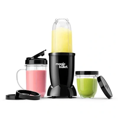 Afbeelding van Magic Bullet, elektrische blender, shredder, smoothie multifunctionele 200 watt vermogen, 560 ml en 355 zwart, MBR10B