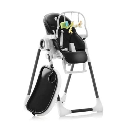 Afbeelding van Verstelbaar, Inklapbaar, Baby Kinderstoel met speelgoedboog Kinderstoelen 7 verschillende hoogtes, Verstelbare zitting 5 standen