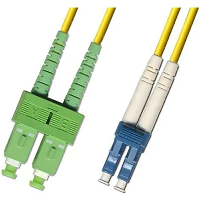 Afbeelding van FIB8410005 glasvezelkabel 0,5 m OS2 SC LC geel (0,5 m, OS2, SC, LC, stekker/stekker, stekker, geel)