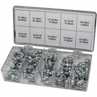 Afbeelding van Samoa Hallbauer Professionele Conus Smeernippel Assortiment &#039;Serie H&#039;, 110 stuks