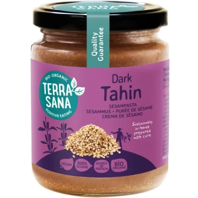 Afbeelding van Terrasana Tahin Bruin Sesampasta Zonder Zout Bio, 250 gram