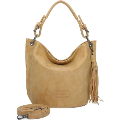 Afbeelding van Fritzi aus Preußen Schoudertas Vintage Fritzi31 Hobo Bag Honey Mustard Geel