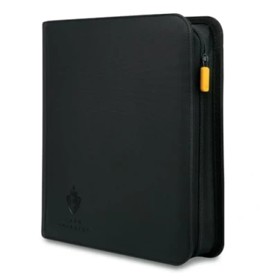 Afbeelding van Card Guardian Toploader 4 Pocket Premium Binder met rits voor 160 kaarten Zijgeladen zakken Compatibel sport en ruilkaarten TCG (zwart)
