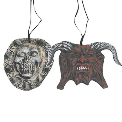 Afbeelding van Folat Ketting Doodskop of Duivel Halloween accessoires verkleden