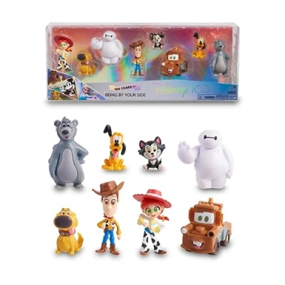 Afbeelding van Disney 100 Being by Your Side, verzamelspeelgoed met personages, inclusief 8 verschillende figuren, 100% officieel gelicentieerd product, 12 om te verzamelen, 3 jaar, beroemd (DED16900)