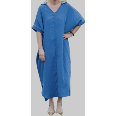 Afbeelding van Jurk, kobaltblauw, one size