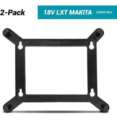 Afbeelding van Stealthmounts Opladerhouder Voor Makita 18v Lxt Snellader Dc18rc Zwart 2 pack