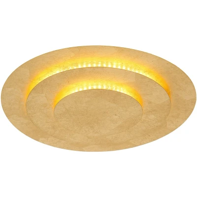 Afbeelding van Globo Heda plafondlamp, Ø 35 cm, goudkleurig, metaal