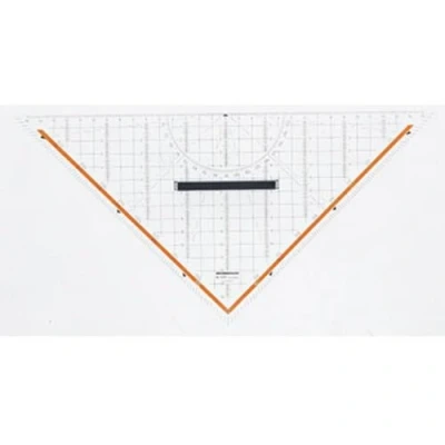 Afbeelding van Rumold Geodriehoek 1058 Transparant Lengte schijne zijde: 32.5 cm