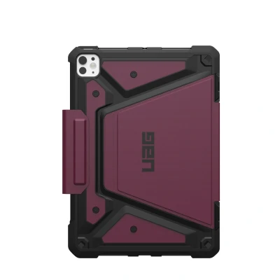 Afbeelding van iPad Pro 11 (2024) M4 Hoes: UAG Metropolis SE Bookcase Shockproof/Valbescherming Bordeaux TPU (plastic) Tablet Hoezen