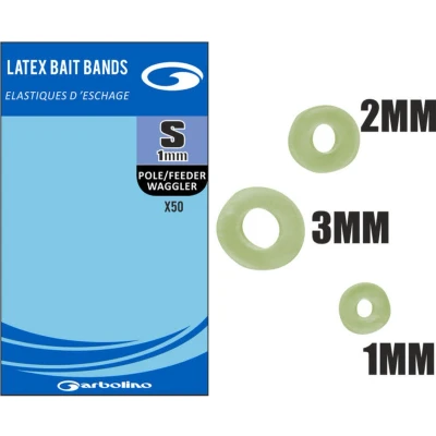 Afbeelding van Garbolino Latex Bait Bands (+/ 50 pcs) Maat : Small (1mm)