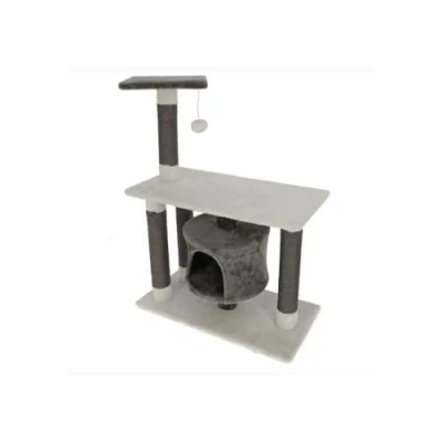 Afbeelding van Kerbl Krabpaal Tree Jade Darklight Wit/Grijs 70x35x96cm