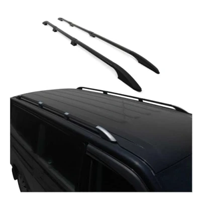 Afbeelding van OMAC Dakrails, dakbagagedrager, compatibel met VW Caddy 2020 2024, Langer L2, aluminium, zwart