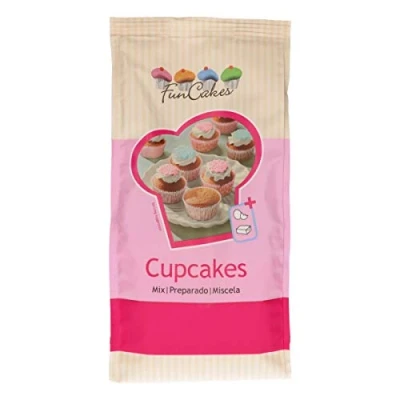 Afbeelding van FunCakes Mix voor cupcakes: Eenvoudig te gebruiken, perfect gelijkmatige cupcakes, mini cupcakes of laibcakes, vanillesmaak, bankkwaliteit, halal. 1 kg.